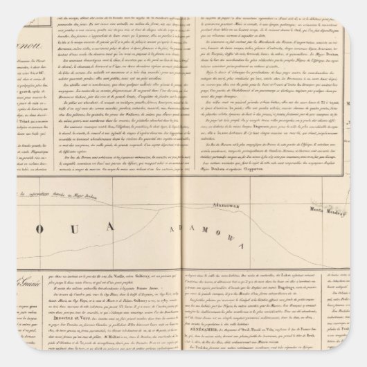 Sticker Carré Nigéria, Cameroun (Devant)