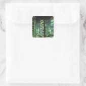 Sticker Carré Nightscape, Shinjuku, Tokyo, Japon (Sac)