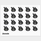 Sticker Carré Ninja (Feuille)