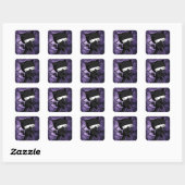 Sticker Carré Ninja Kitty (Feuille)