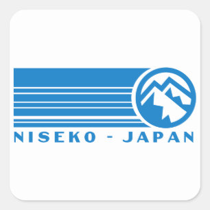 Sticker Carré Niseko Ski Japon