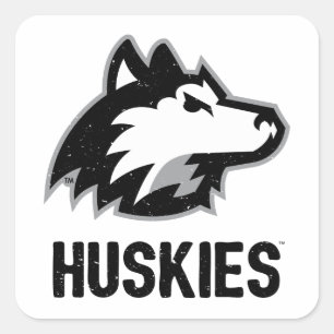 Sticker Carré NIU Huskies en détresse