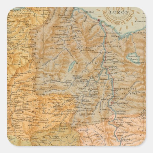 Sticker Carré No 7 Luzon (Devant)