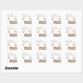 Sticker Carré No Coffee (Feuille)