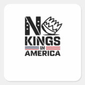 Sticker Carré No Kings In America Baby Creative Style (Devant)