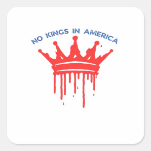 Sticker Carré No Kings In America II Classique