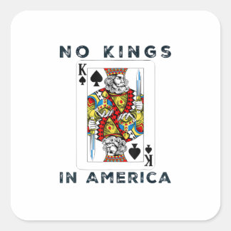 Sticker Carré No Kings In America We The People Creative Style
