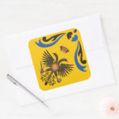 Sticker Carré Nobile Contrada dell'Aquila Palio di Siena (aigle) (Enveloppe)