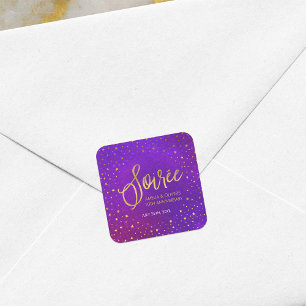 Sticker Carré Noces étoilées pour n'importe quelle année de mari