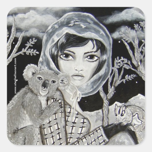 Sticker Carré Nocturne (Devant)