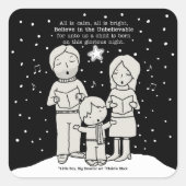 Sticker Carré Noël (Devant)