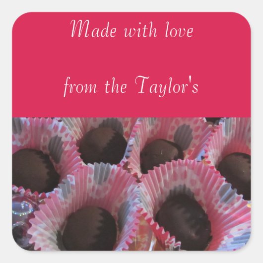 Sticker Carré Noël (Devant)