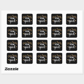 Sticker Carré Noël (Feuille)
