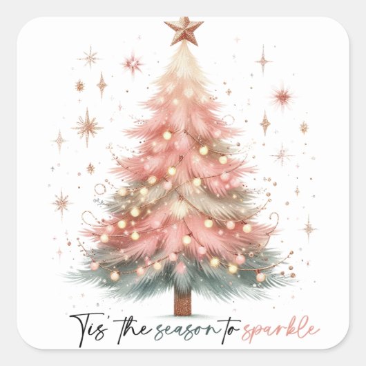 Sticker Carré Noël (Devant)