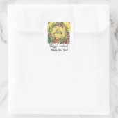 Sticker Carré Noël! (Sac)