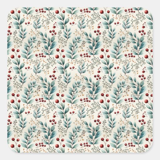 Sticker Carré Noël (Devant)