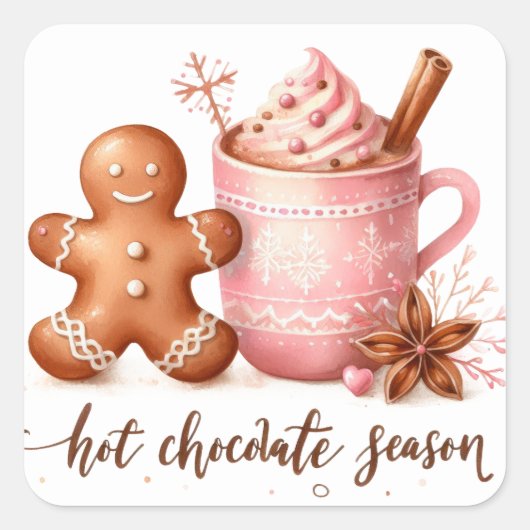 Sticker Carré Noël (Devant)