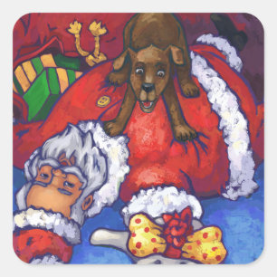 Sticker Carré Noël