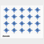 Sticker Carré Noël (Feuille)