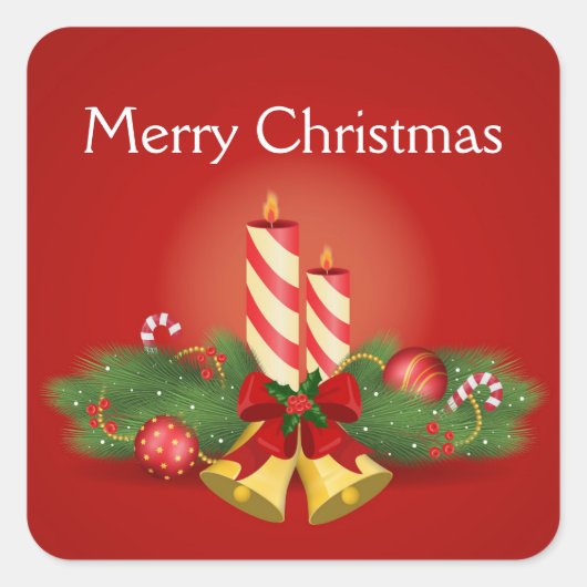 Sticker Carré Noël (Devant)