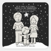 Sticker Carré Noël (Devant)