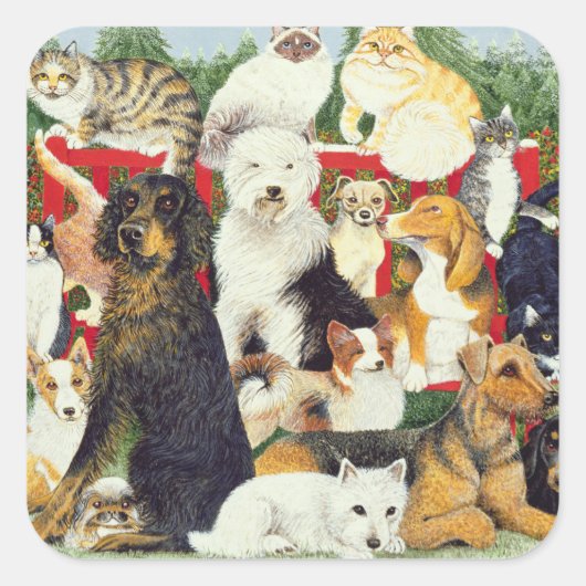 Sticker Carré Noël (Devant)