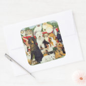 Sticker Carré Noël (Enveloppe)