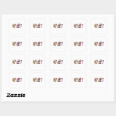 Sticker Carré Noël 2026,  (Feuille)