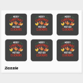 Sticker Carré Noël 2026, (Feuille)