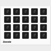 Sticker Carré Noël C'Est La Saison Pour Éclater (Feuille)