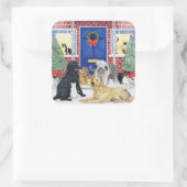 Sticker Carré Noël chaud (Sac)