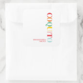 Sticker Carré Noël Coquito moderne (Sac)