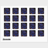 Sticker Carré Noël géant (Feuille)
