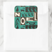 Sticker Carré Noel Green (Sac)