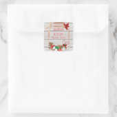 Sticker Carré Noël Mason Cookie Jar Holiday Favoriser (Sac)