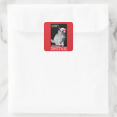 Sticker Carré Noël Meowy (Sac)