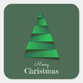 Sticker Carré Noël moderne vacances (Devant)