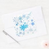 Sticker Carré Noël neige (Enveloppe)