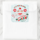 Sticker Carré Noël, Pom-pom girl (Sac)