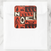 Sticker Carré Noel Rouge (Sac)