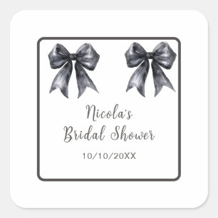 Sticker Carré Noeud Papillon Coquette Mariage