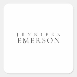 Sticker Carré Noir blanc minimaliste moderne simple 