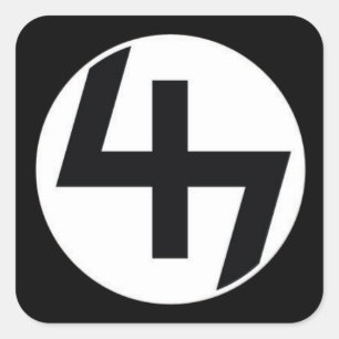 Sticker Carré Noir de 47 autocollants/noir