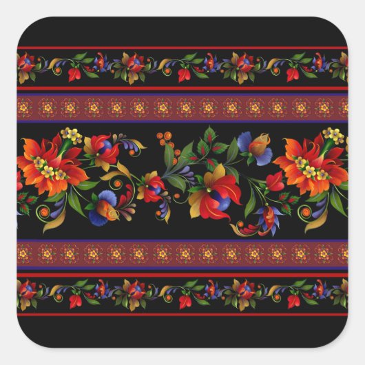 Sticker Carré Noir de Kiev (Devant)