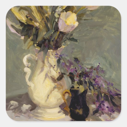 Sticker Carré Noir et or (Devant)