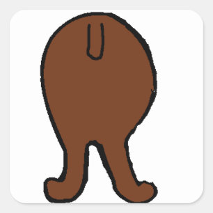 Sticker Carré noix de caniche