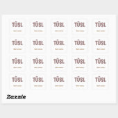 Sticker Carré Nom (Feuille)
