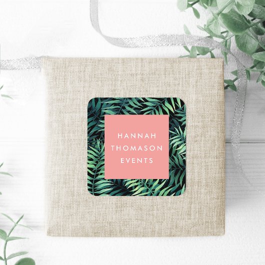 Sticker Carré Nom commercial botanique tropical