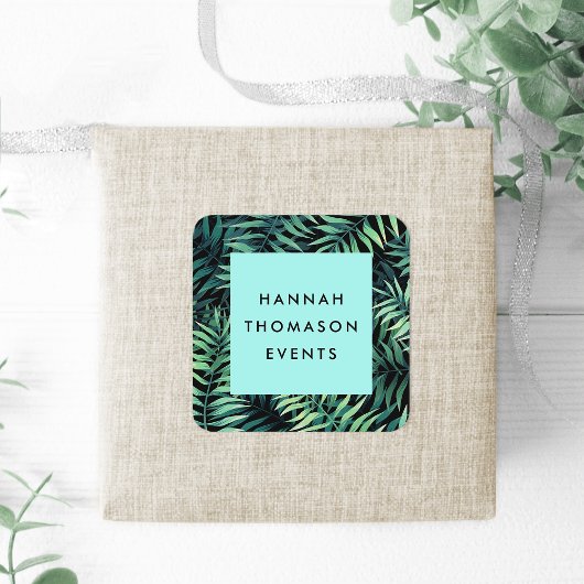 Sticker Carré Nom commercial botanique tropical