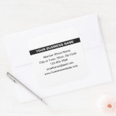 Sticker Carré Nom commercial en surbrillance sur l'autocollant C (Enveloppe)